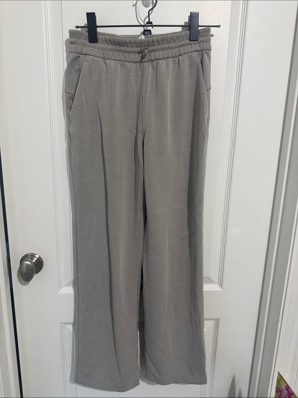lululemon athletica Wide-Leg Drawstring Pants in Light Gray